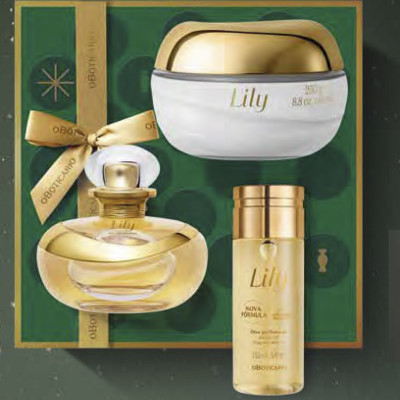 Oboticario Kit Lily Complete - Perfume y Cuidado Corporal de Lujo